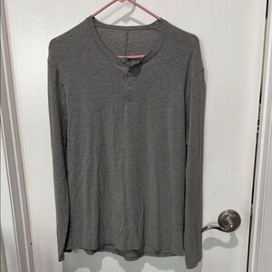 Lululemon Men's Gray Henley Shirt